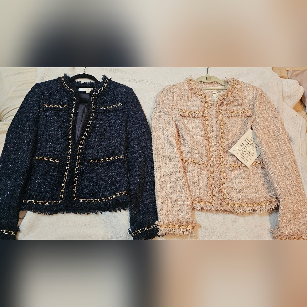 Boston Proper Tweed Jackets Size 0 ( You Get Both Of Them)